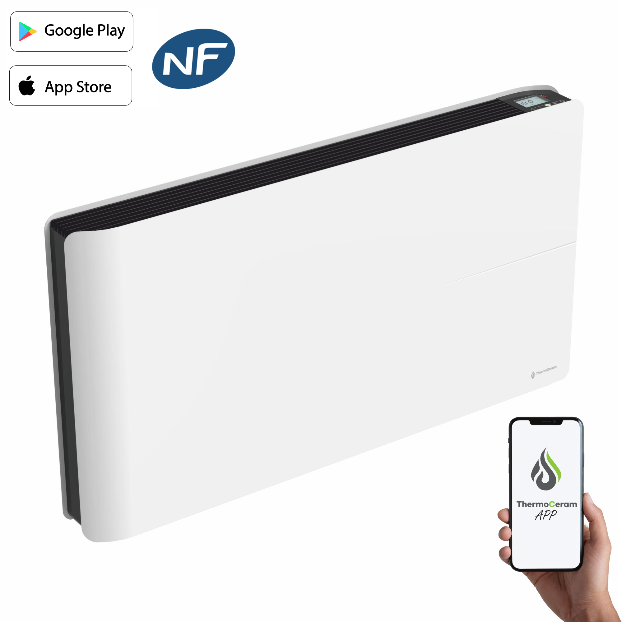 Grzejnik elektryczny WiFi dualny system 2000W Molia